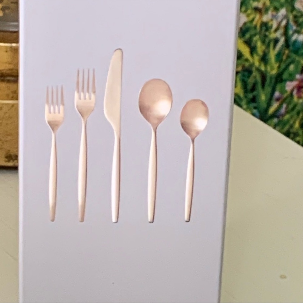 West elm Sidney sold stainless steel flatware 5- piece set